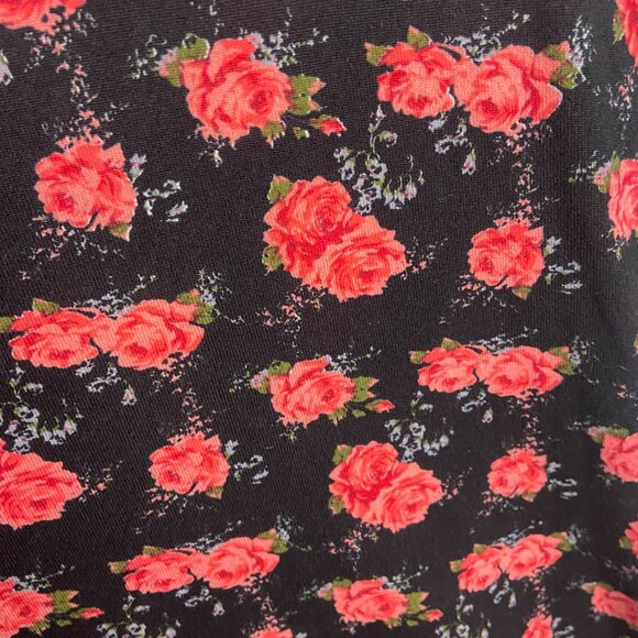 Umgee Size Small Mini Dress Mixed Media Velvet Dark Floral Whimisgoth Fall Black - Picture 6 of 6